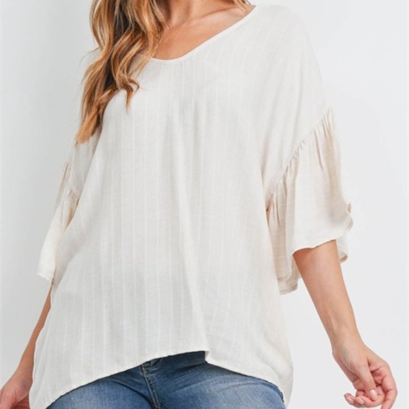 Nude Boho Style top - Picture 2 of 10